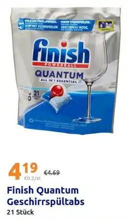 Action Finish Quantum Geschirrspültabs Angebot