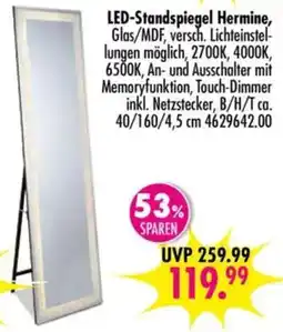 Möbel Boss LED-Standspiegel Hermine Angebot