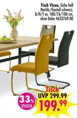 Möbel Boss Tisch Viseo, Eiche hell Angebot
