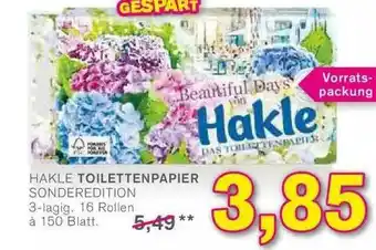 KODi Hakle Toilettenpapier Sonderedition Angebot