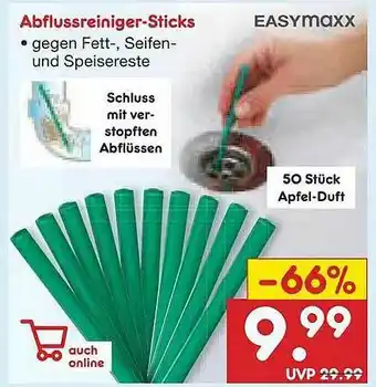 Netto Marken-Discount Abflussreiniger-sticks Easymaxx Angebot