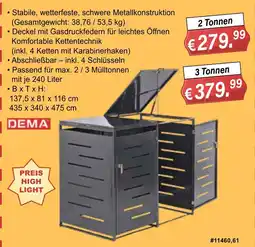 Stabilo Fachmarkt DEMA Mülltonnenbox Angebot