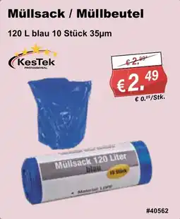 Stabilo Fachmarkt Müllsack / Müllbeutel KesTek Angebot