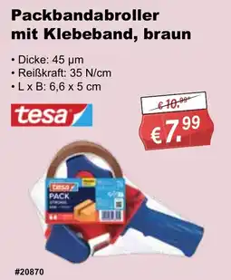 Stabilo Fachmarkt Packbandabroller mit Klebeband, braun tesa Angebot