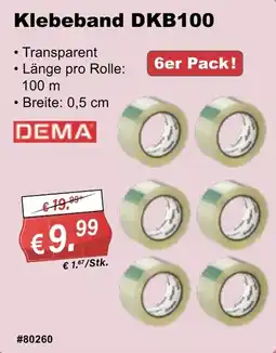 Stabilo Fachmarkt Klebeband DKB100 Angebot