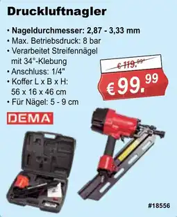 Stabilo Fachmarkt Druckluftnagler DEMA Angebot