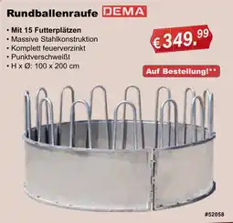 Stabilo Fachmarkt Rundballenraufe DEMA Angebot