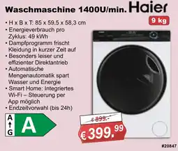 Stabilo Fachmarkt Waschmaschine Haier Angebot