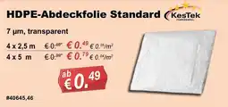 Stabilo Fachmarkt HDPE-Abdeckfolie Standard KesTek PROFESSIONAL Angebot