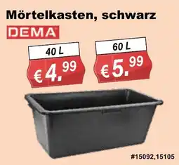 Stabilo Fachmarkt Mörtelkasten, schwarz DEMA Angebot