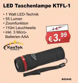 Stabilo Fachmarkt LED Taschenlampe KTFL-1 KesTek Angebot