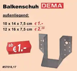 Stabilo Fachmarkt Balkenschuh DEMA Angebot