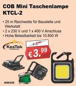 Stabilo Fachmarkt COB Mini Taschenlampe KTCL-2 Angebot