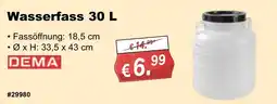 Stabilo Fachmarkt Wasserfass 30 L DEMA Angebot