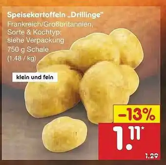 Netto Marken-Discount Speisekartoffeln „drillinge” Angebot