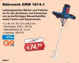Stabilo Fachmarkt Rührwerk GRW 1814.1 Güde Angebot