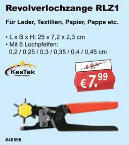 Stabilo Fachmarkt Revolverlochzange RLZ1 Kestek Angebot