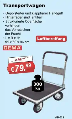 Stabilo Fachmarkt Transportwagen DEMA Angebot