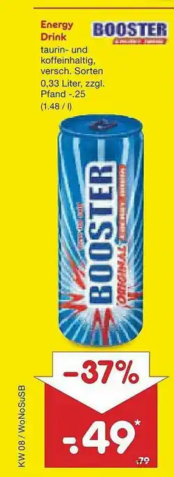 Netto Marken-Discount Energy Drink Booster Angebot