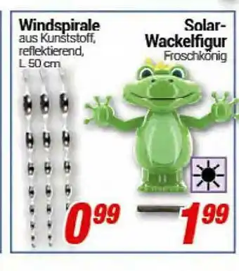 CENTERSHOP Windspirale Solar-wackelfigur Angebot