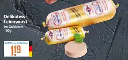 Klaas und Kock Delikatess Leberwurst im Golddarm Angebot