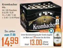 Klaas und Kock Krombacher Pils Angebot