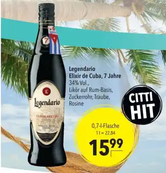 Legendario Elixir de Cuba