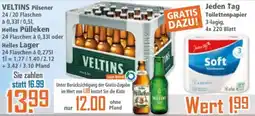 Klaas und Kock Veltins Pilsener oder Helles Pülleken Angebot