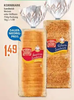 Klaas und Kock KORNMARK Sandwich Weizen oder Vollkorn Angebot
