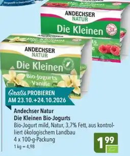 CITTI Markt Andechser Natur Die Kleinen Bio-Jogurts Angebot