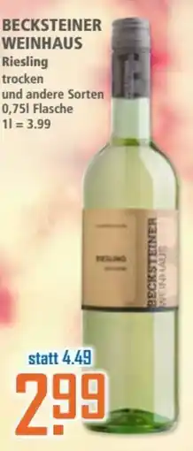 Klaas und Kock BECKSTEINER WEINHAUS Riesling trocken Angebot