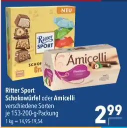 CITTI Markt Ritter Sport Schokowürfel oder Amicelli Angebot