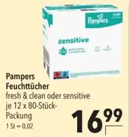 CITTI Markt Pampers Feuchttücher sensitive Angebot