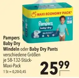CITTI Markt Pampers Baby Dry Windeln oder Baby Dry Pants Angebot