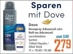 Klaas und Kock Dove Deospray Advanced oder Roll-on Advanced Angebot