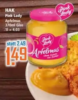 Klaas und Kock HAK Pink Lady Apfelmus Angebot