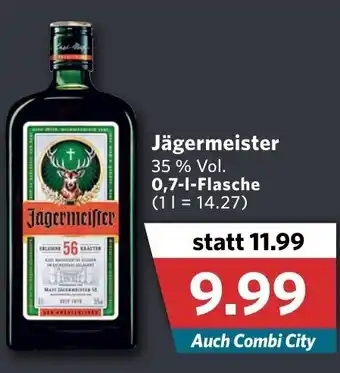 Combi Jägermeister 0,7L Flasche Angebot