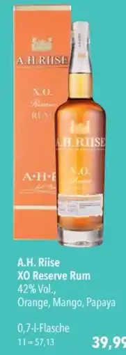 CITTI Markt A.H. Riise XO Reserve Rum Angebot