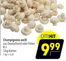 CITTI Markt Champignons weiß Angebot