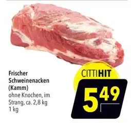 CITTI Markt CITTIHIT Frischer Schweinenacken (Kamm) Angebot