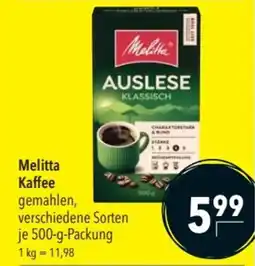 CITTI Markt Melitta Kaffee gemahlen Angebot