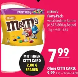 CITTI Markt m&m's Party-Pack Angebot