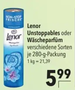 CITTI Markt Lenor Unstoppables Wäscheparfüm Angebot