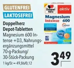 CITTI Markt Doppelherz Depot-Tabletten Magnesium 600 Intense +D3 Angebot