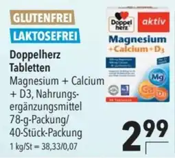 CITTI Markt Doppelherz Tabletten Magnesium + Calcium + D3 Angebot