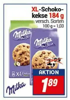 CENTERSHOP Xl-schoko-kekse 184 G Milka Angebot