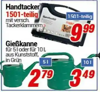 CENTERSHOP Handtacker 1501-teilig Gießkanne Angebot