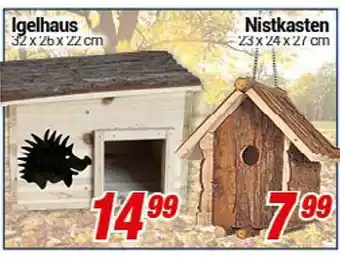 CENTERSHOP Igelhaus Nistkasten Angebot