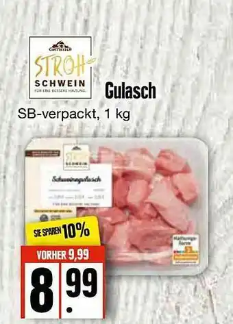 Edeka Frischemarkt Gulasch Stroh Schwein Angebot