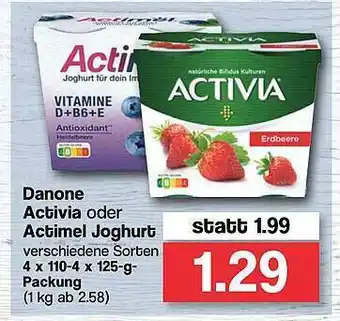 Famila Nord West Danone Activia Oder Actimel Joghurt Angebot